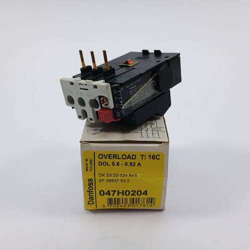 议价Danfoss 047H0204 Overload Relay TI 16C DOL 0.6-0.92 A
