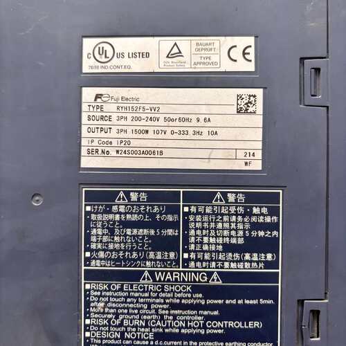 议价RYH152F5-VV2伺服驱动器