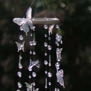风铃挂饰蝴蝶阳光捕手阳台窗户儿童房布置挂件手工diy材料礼物
