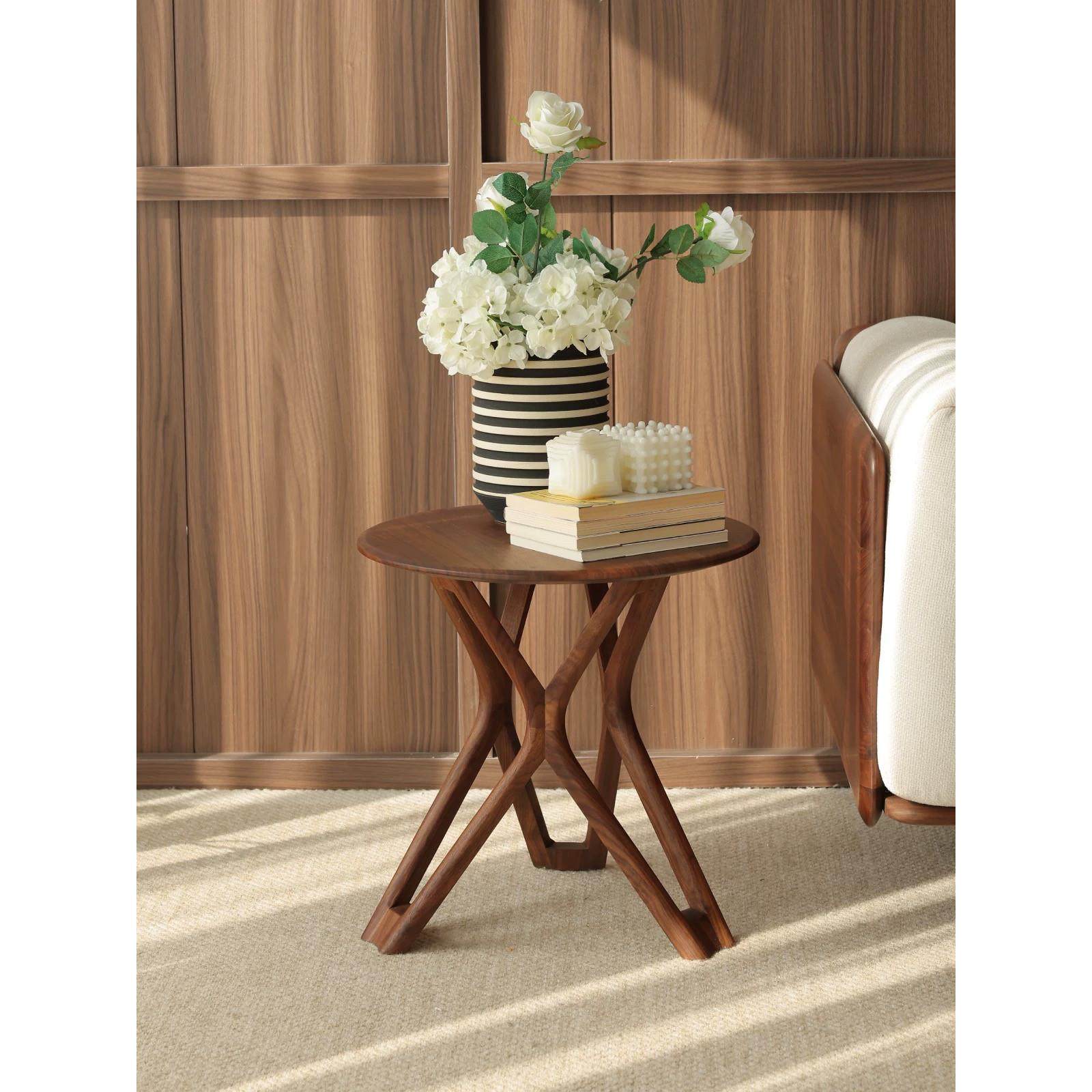 北美黑胡桃木小茶几角几沙发边几客厅矮桌实木简约小桌子休闲,住宅家具,角几/边几,淘宝优惠券,粉丝福利购,淘宝优惠卷