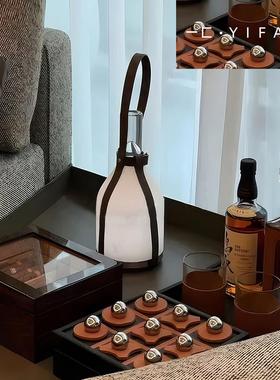 一匚 高档轻奢酒具棋盘装饰品摆件 样板房卧室床头柜桌面摆设