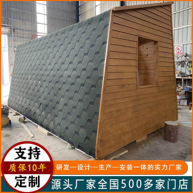 定制防腐木木屋 农庄简约可移动组合的房子实木集装箱木屋民宿