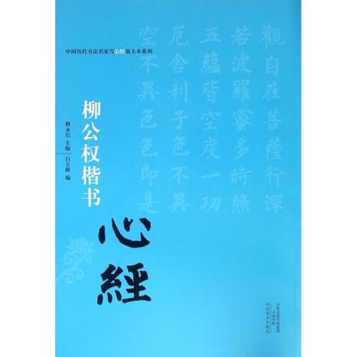 【正版书包邮】中国历代书法名家写心经放大本系列柳公权楷书心经白立献河南美术出版社