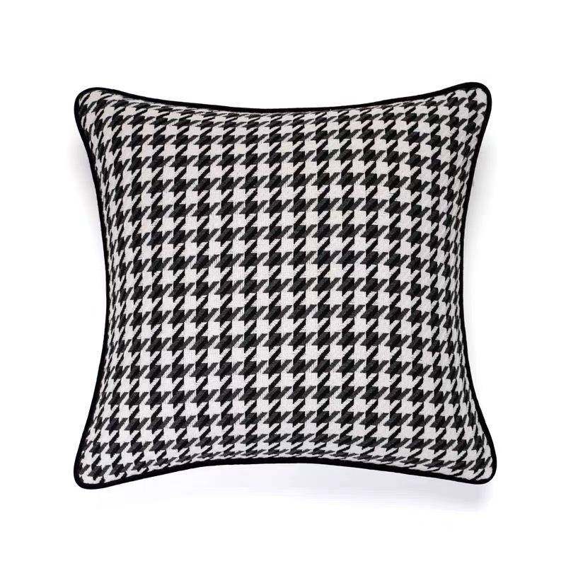 xyt千鸟格抱枕套ins长毛靠垫蝴蝶结抱枕沙发客厅腰枕床头靠枕不含,居家布艺,抱枕被,淘宝优惠券,粉丝福利购,淘宝优惠卷