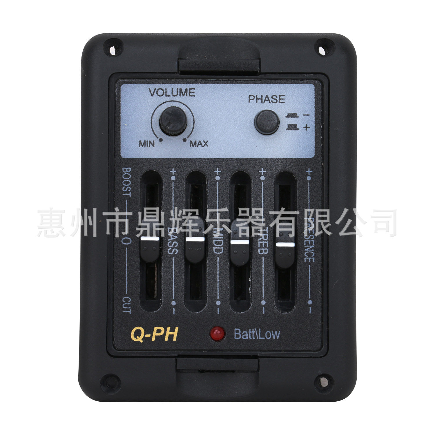 吉他拾音器Q-PH 4段古典民谣吉他拾音器 电箱吉它四段调音EQ