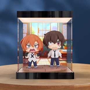 适用文豪野犬 太宰治 中原中也 十四岁 粘土人 手办灯箱款收纳盒