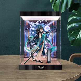 适用F:NEX 明日方舟 夕 染尘烟VER. 1/7手办灯箱亚克力高清收纳盒