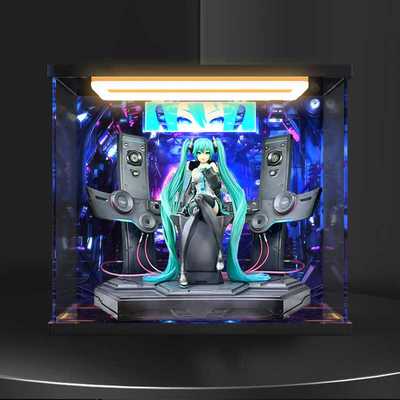 适用P1S PRISMA WING 初音未来 mikuneco 手办回型灯亚克力收纳盒