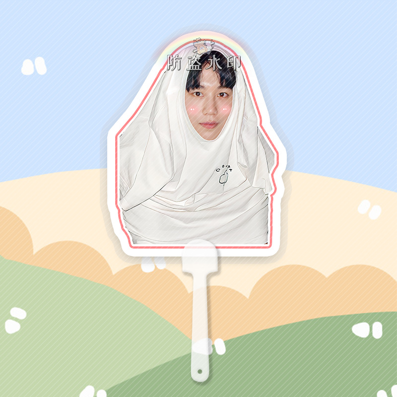 yinyin_anw黄立贤大头扇子接机牌