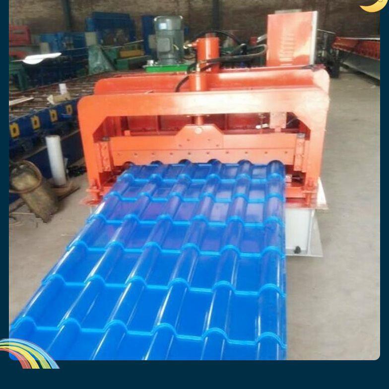 厂家供应 800仿古竹节琉璃瓦 冷弯成型机 彩钢瓦设备