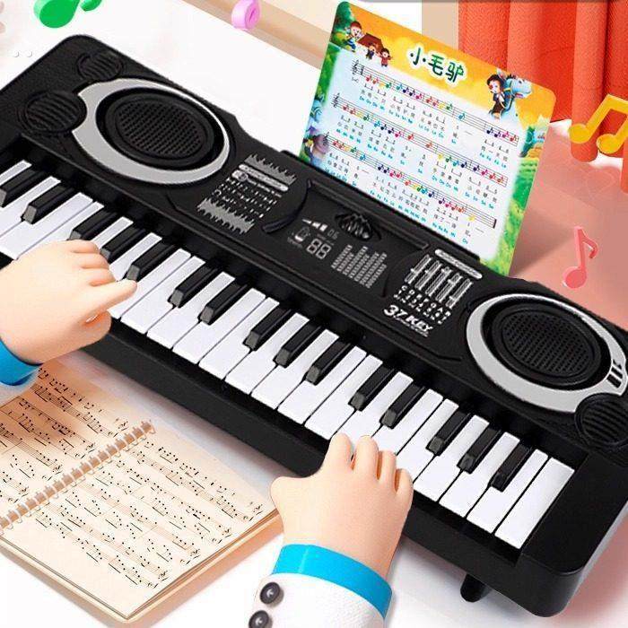 37键儿童电子琴初学入门家用多功能可弹奏小钢琴宝宝女孩玩具琴