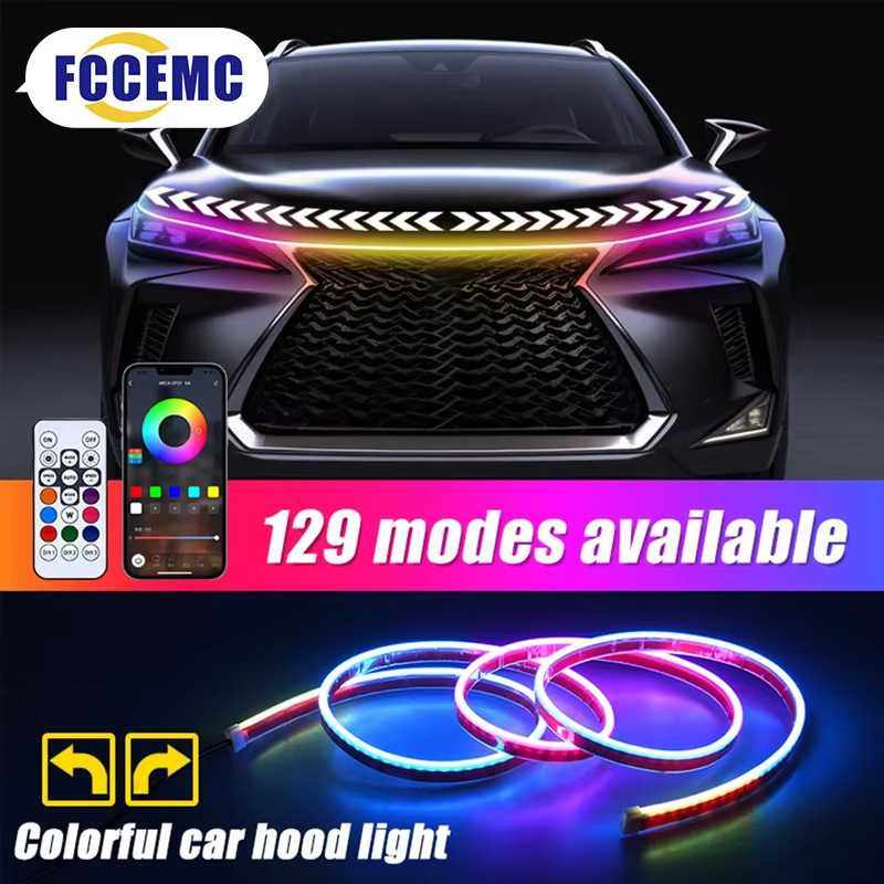 汽车启动扫描流光动态贯穿式GRB日行灯led机盖灯中网改装灯通用,五金/工具,电子焊接工具配件,淘宝优惠券,粉丝福利购,淘宝优惠卷