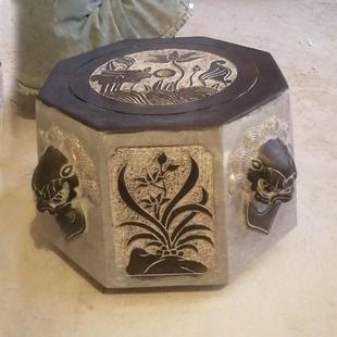 汉白玉井口石雕井圈石雕青石井口井盖仿古石头老式井沿石雕井口