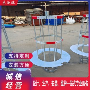 排水井口警示笼城市内涝防洪防汛物资污水井检查井窖井盖防坠网