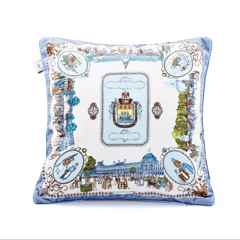 经典欧式奢华样板间装饰方靠垫 美式家居沙发方抱枕含芯