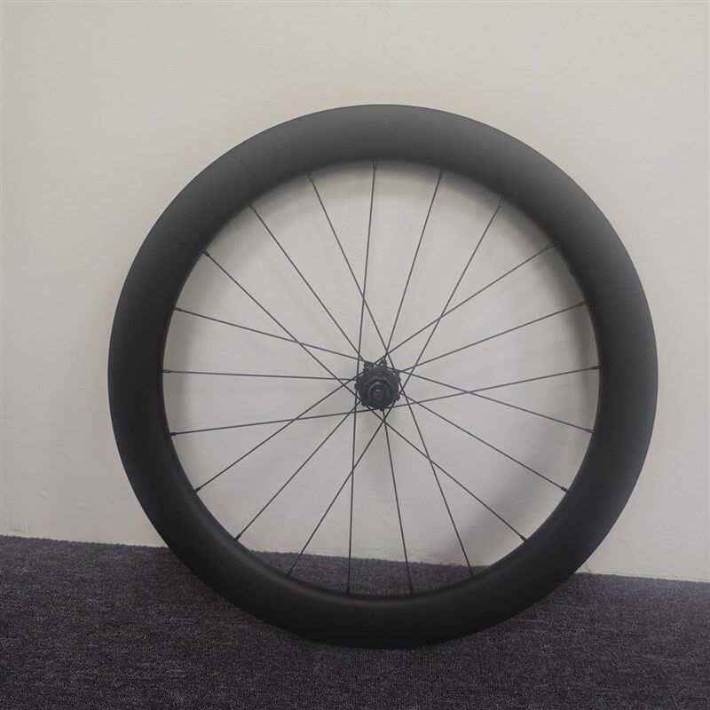 公路车40/50/60mm 碳纤维碟刹轮组 700C桶轴中锁碟刹 公路车轮组