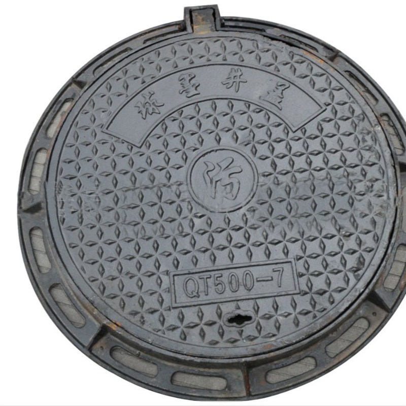 井盖表面花纹设计精美,颜色亮丽可调,美化城市环境。