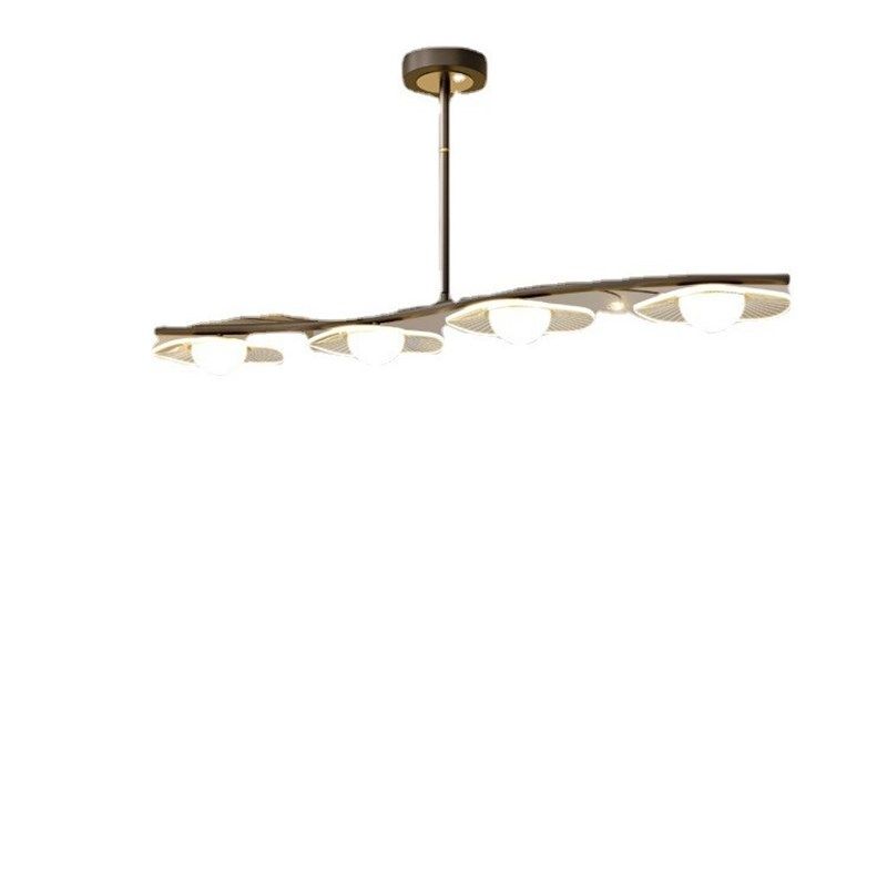 餐厅吊灯轻奢网红2023年新款简约现代吧台长条家用餐桌灯吸顶灯具