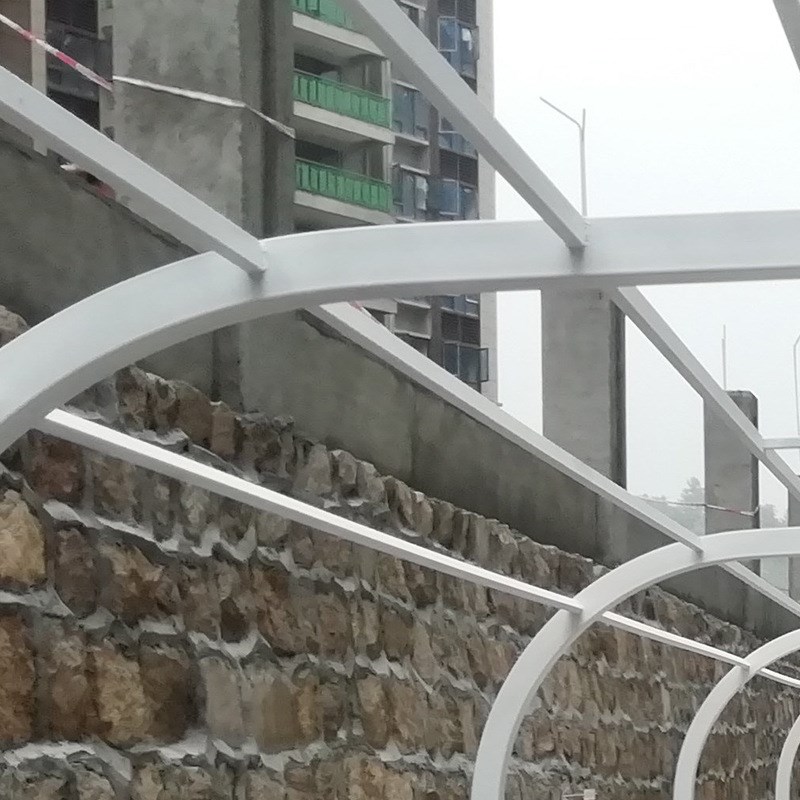 汽车户外遮阳雨棚 膜结构七字型停车棚膜结构景观棚车棚