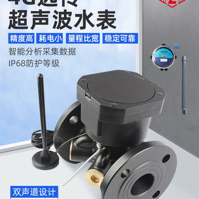 大口径IP68无阀远传MBUS+NB多通讯农灌水资源双声道超声波水表