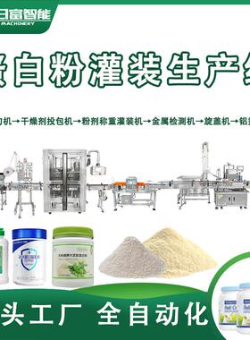 蛋白粉灌装机奶粉钛白粉代餐粉营养奶昔固体饮料粉剂称重灌装线