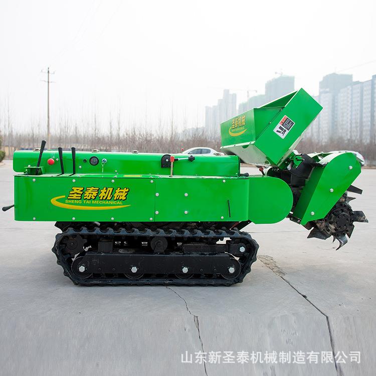 履带式旋耕开沟机厂家春耕用菜园旋耕开沟机自动遥控田园管理机