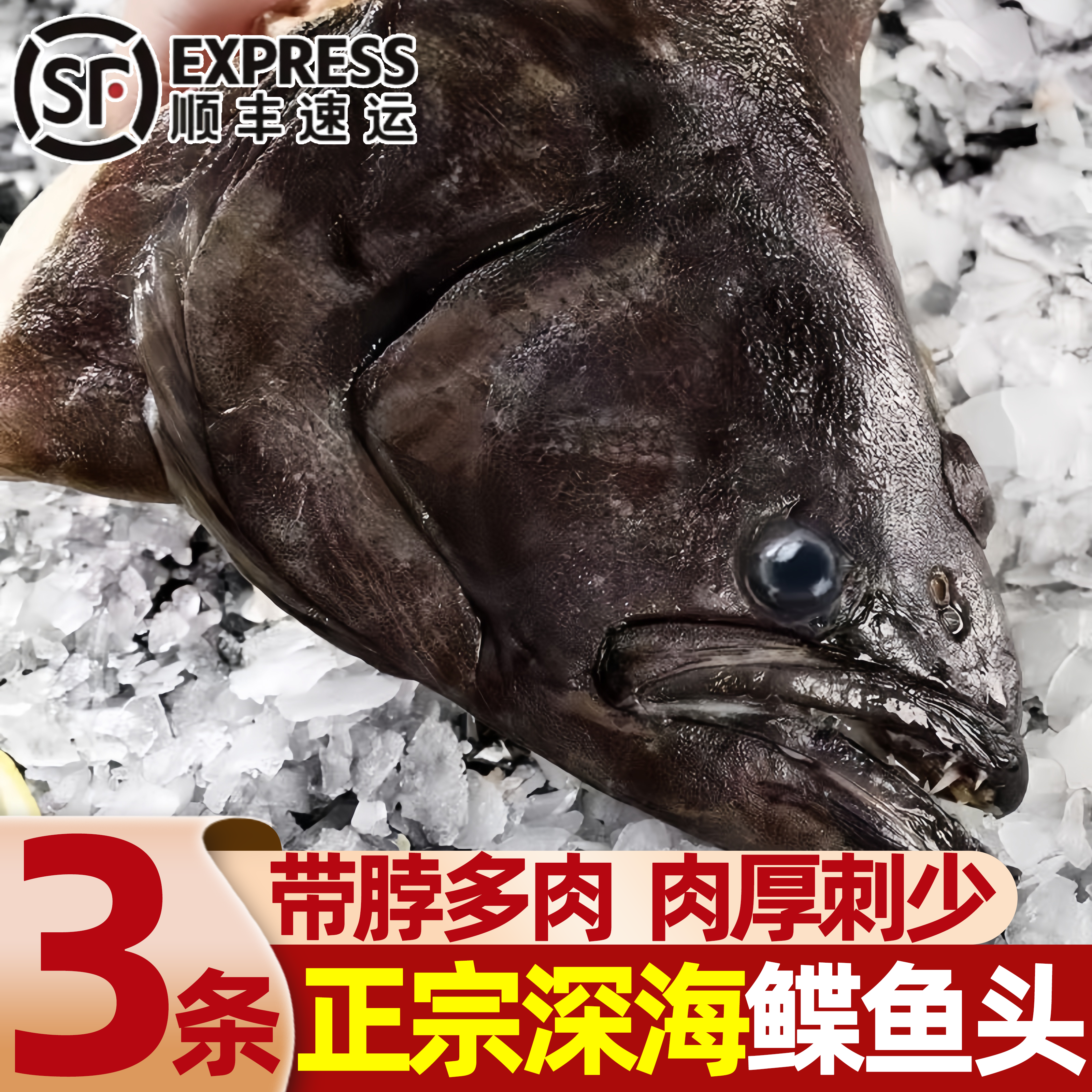 山东青岛深海新鲜冷冻鲽鱼头批发