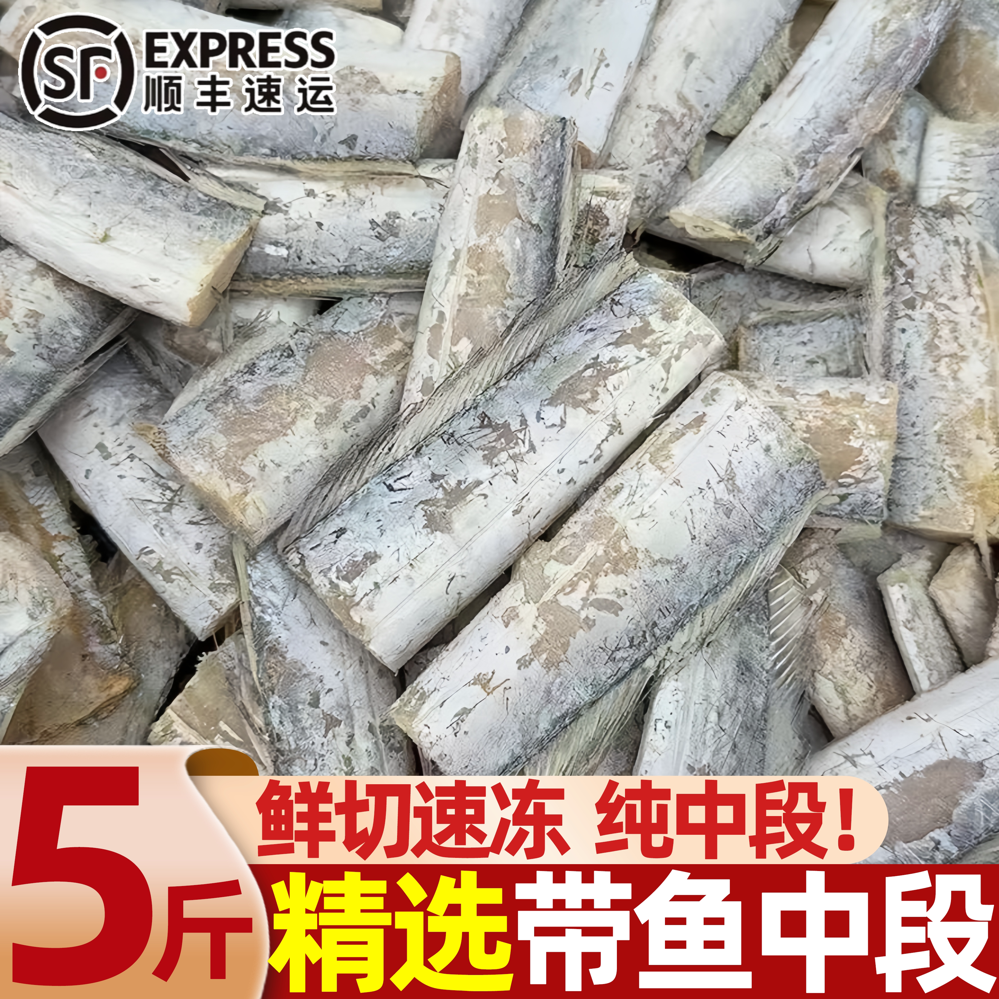 冷冻东海大刀鱼中段带鱼整箱