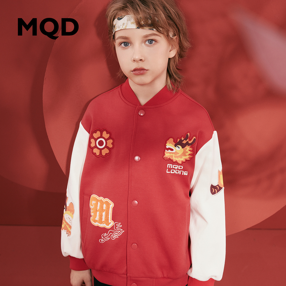 外套短款棒球服款潮撞色MQD童装