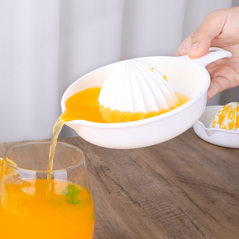 日本进口手动柠檬橙子榨汁器 自己动手做一杯原榨果汁 水果挤压器