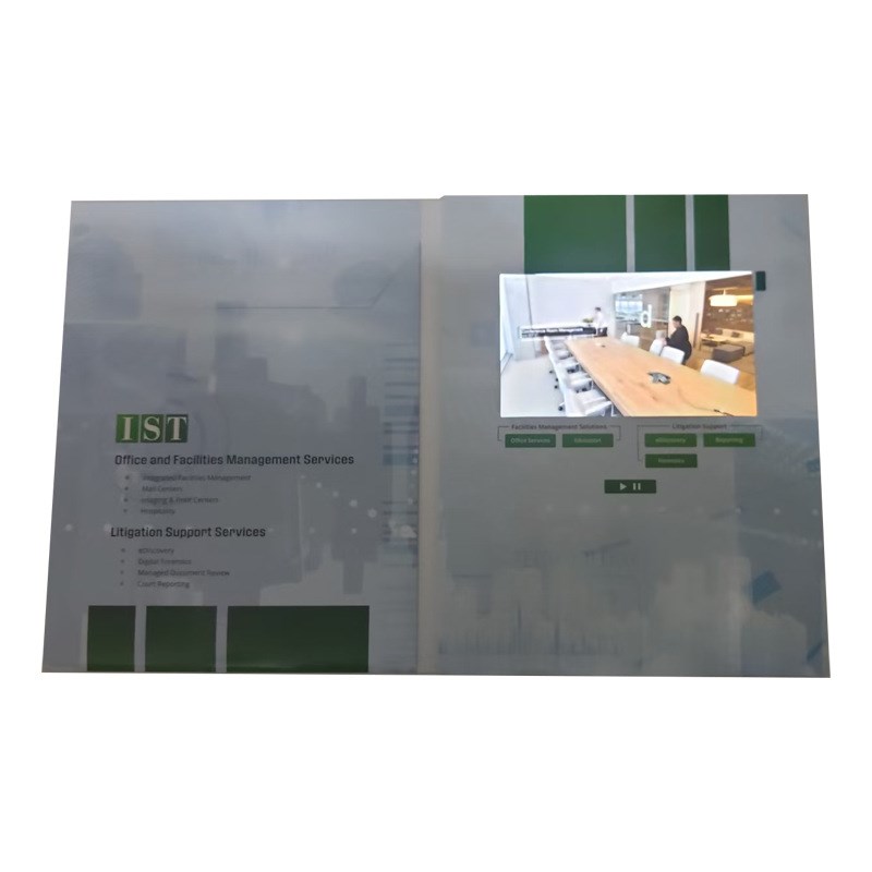 视频宣传册软壳7寸高清IPS电子贺卡LCD液晶屏广告宣传视频贺卡