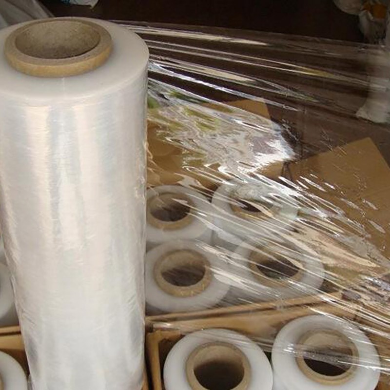 物流快递打包缠绕拉伸膜 工业用PE透明保护膜 外包装缠绕膜