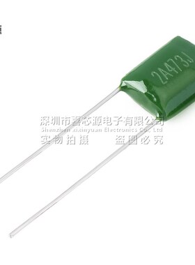 CL11涤纶电容2A473J 100V 0.047UF 47NF 5% 直插绿色聚酯膜电容