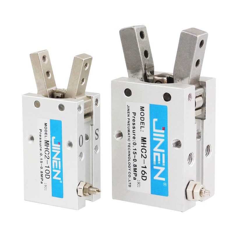 SMC型亚德客型气动手指气缸MHC2-10D/16D/20D支点开闭型机械气爪