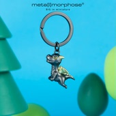 潮酷生日礼metalmorphose 饰合金个性 比利时飞龙钥匙扣挂件 包包装