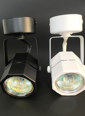 传统卤素八角射灯HL2014坐式固x定灯具220V50W黄光迷你柜台灯LED