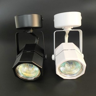 传统卤素八角射灯HL2014坐式固x定灯具220V50W黄光迷你柜台灯LED