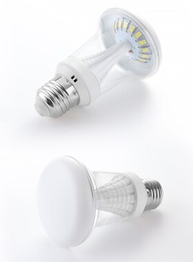 灯泡led护d眼卧室家用e14e27b22螺口暖白色防眩光婴儿童专用不刺