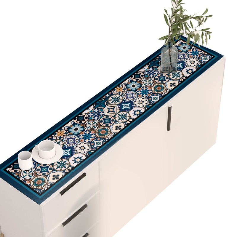 摩洛哥风格 鞋柜垫子台面防水防油F皮革桌布盖巾盖布电视柜长条桌,居家布艺,桌布,淘宝优惠券,粉丝福利购,淘宝优惠卷