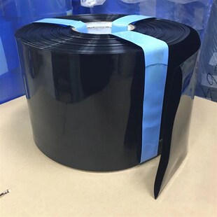 宽20mm-500mmPVC锂电池组热缩膜黑色PVC热缩膜阻W燃塑料绝缘套管
