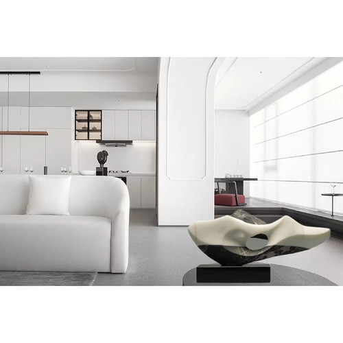 酒店新款广东省售楼处样板房抽象装饰玻璃钢雕塑软装现Z代简约摆