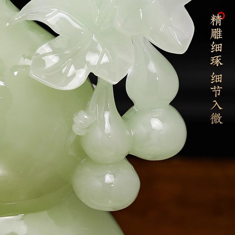 源盛集珍新中式玄关五福临w门葫芦摆件装饰招财搬家礼物乔迁礼品