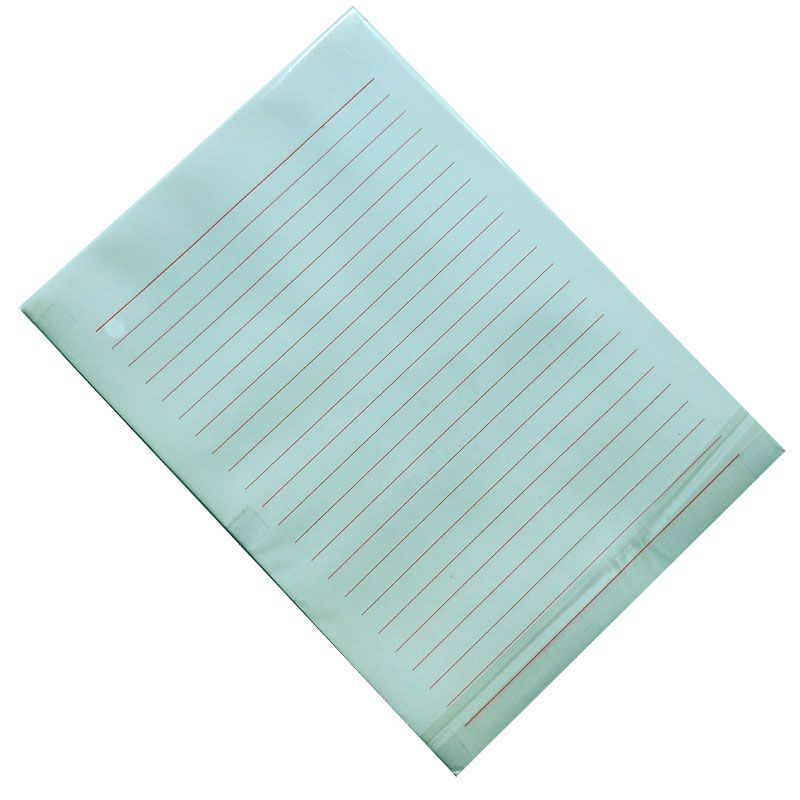 16K开红单线信纸 稿纸 文稿本材料纸 I信笺本 作业纸 报告纸草稿