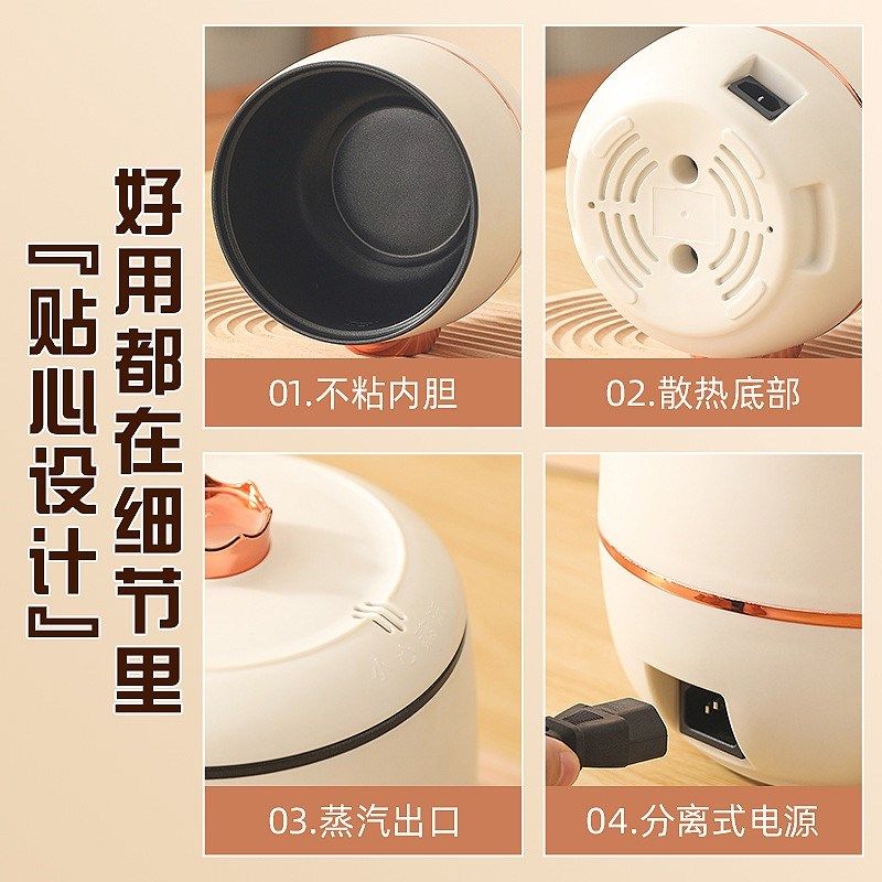 宿舍专用小功率小电饭锅小2-3人小型迷你电饭煲S家用多功能学生宿