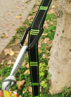 MrMs户外吊床专用绑绳绑带菊绳可调铝合金登山挂T扣配件加粗秋千