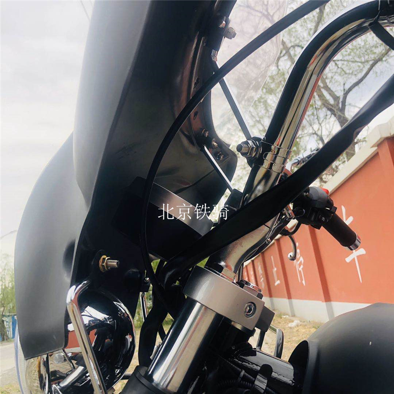 大地鹰王400边三轮主机挡风边斗风挡玻璃边斗篷布350偏三轮斗子布