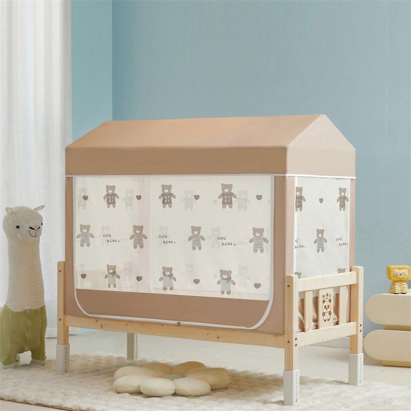 2025新款婴儿i拼接床蚊帐家用卧室全底儿童防摔蒙古包遮光床上帐,床上用品,蚊帐,淘宝优惠券,粉丝福利购,淘宝优惠卷