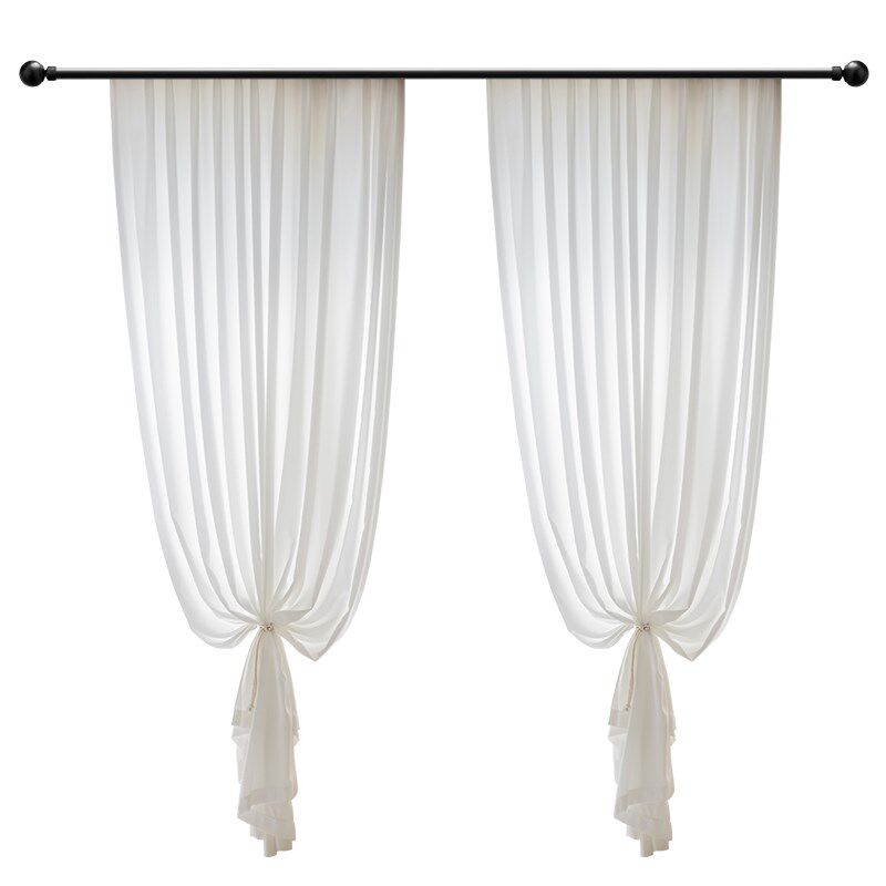 幻影纱窗帘纱f帘透光不透人白纱客厅阳台秋冬遮光2023新款窗纱沙