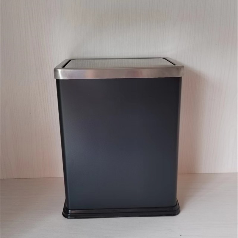 摇盖长方形垃圾桶酒店客房桶宾馆KTV客厅卧室家用