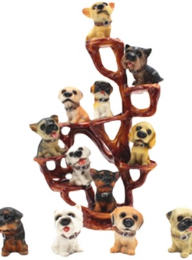 仿真树脂12只名犬小狗狗创意汽车客厅酒柜装饰R桌面小摆件男生礼